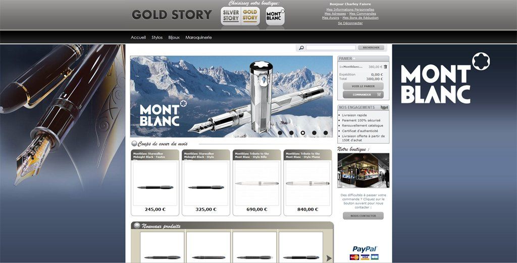 gold-story : boutique montblanc en ligne
