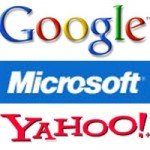 logos de google microsoft et yahoo