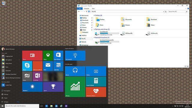 prévisualisation de windows 10