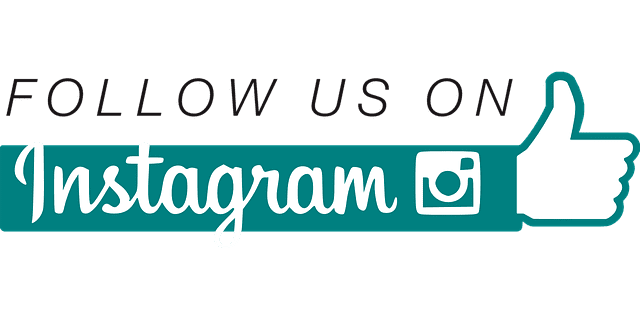 Image sur laquelle il est inscrit : "Follow us on Instagram".