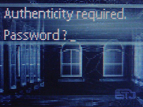 Fenêtre internet requérant un mot de passe efficace.