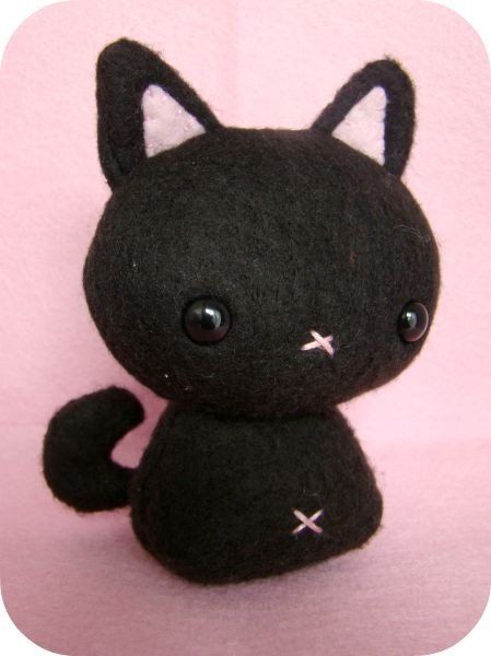 Chat en peluche.