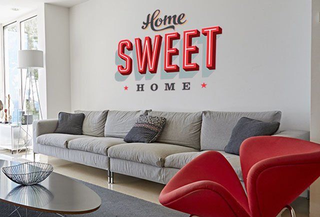 Le Stickers "Home Sweet Home" de chez Kerstee